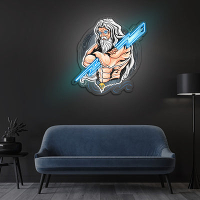 The Power Of Thunder Neon Sign x Acrylic Artwork - 2ftLED Neon x Acrylic Print