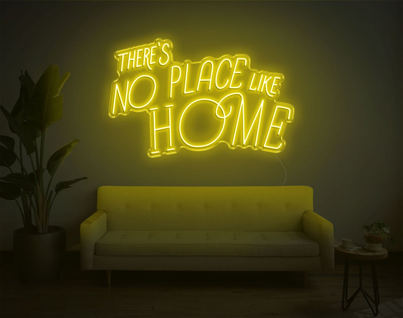 Theres No Place Like Home V2 LED Neon Sign - 24inch x 38inchHot Pink