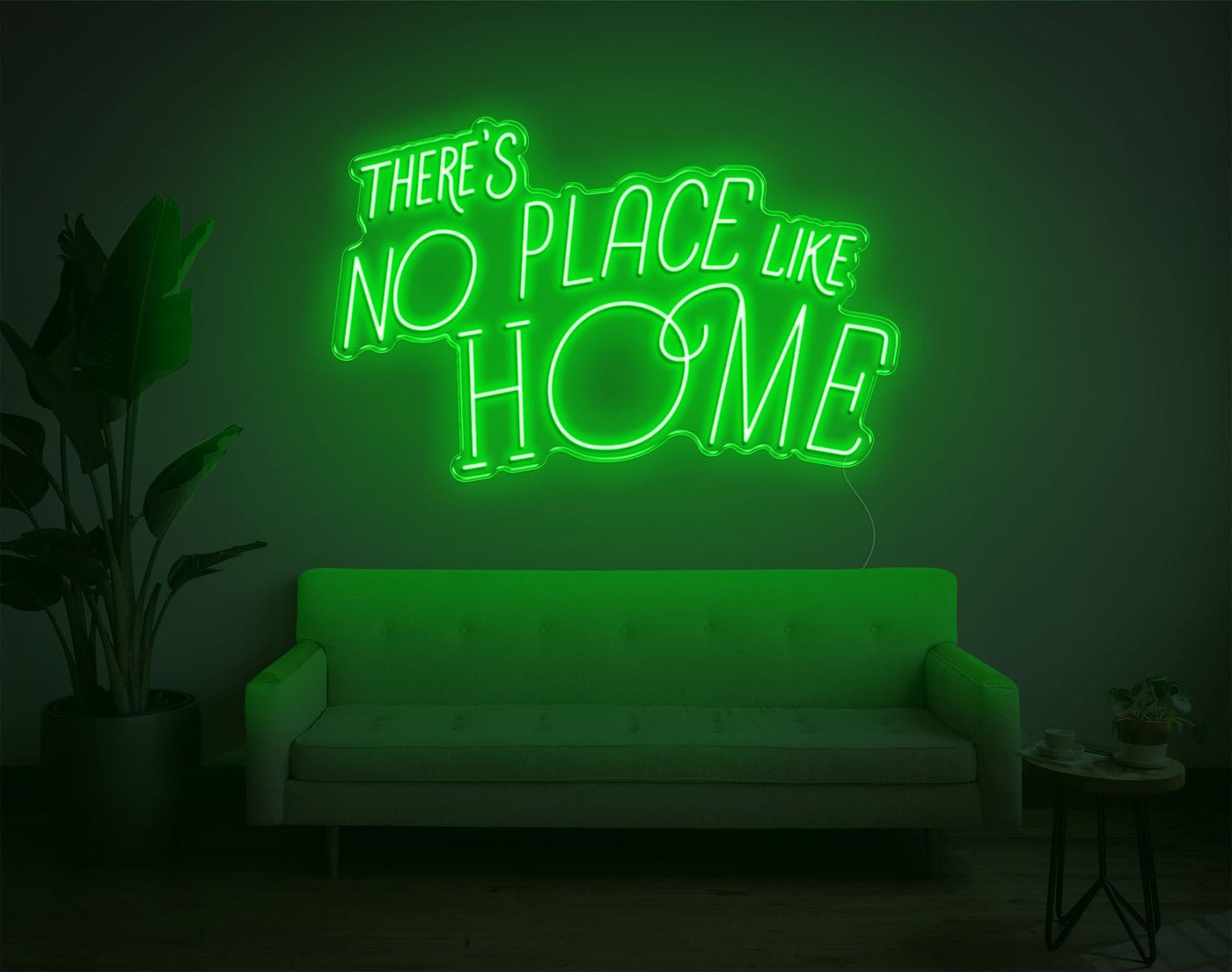 Theres No Place Like Home V2 LED Neon Sign - 24inch x 38inchHot Pink