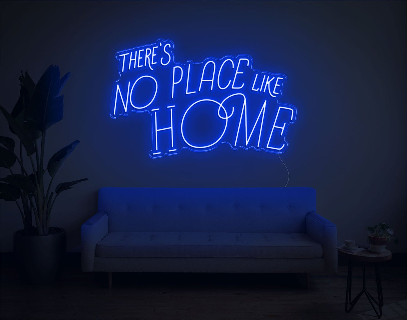 Theres No Place Like Home V2 LED Neon Sign - 24inch x 38inchHot Pink