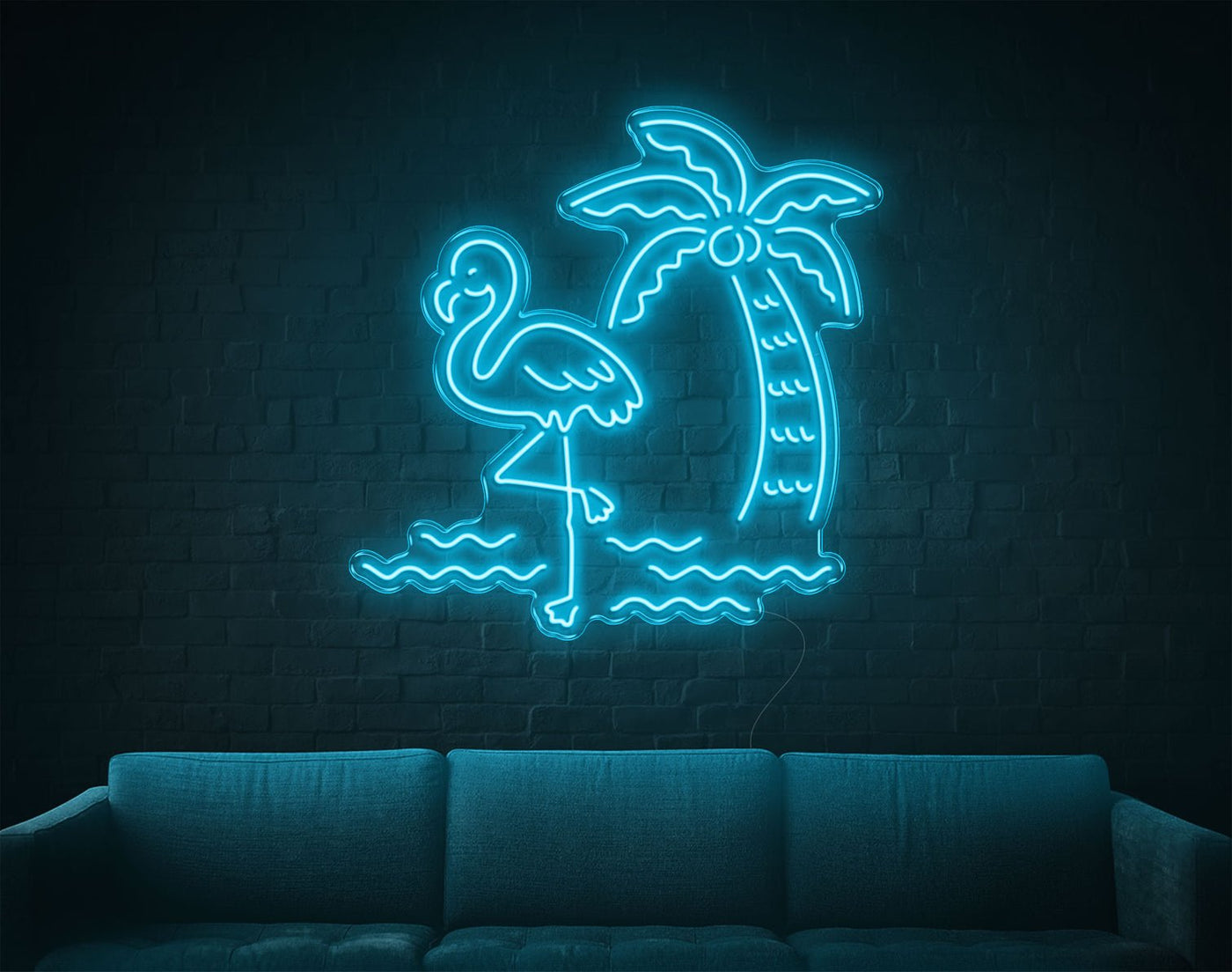 Tropical Flamingo LED Neon Sign - 33inch x 33inchHot Pink