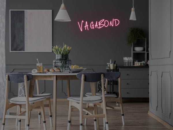 Vagabond LED Neon Sign - Pink