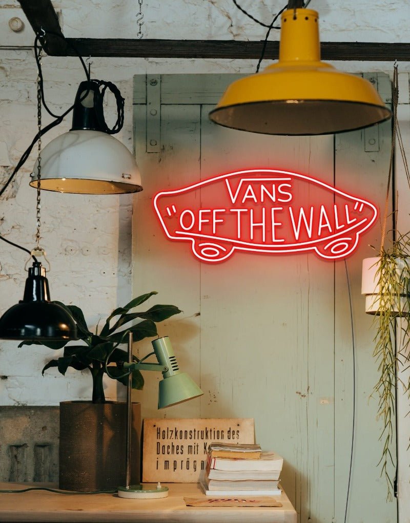 Vans Logo Neon Sign - White