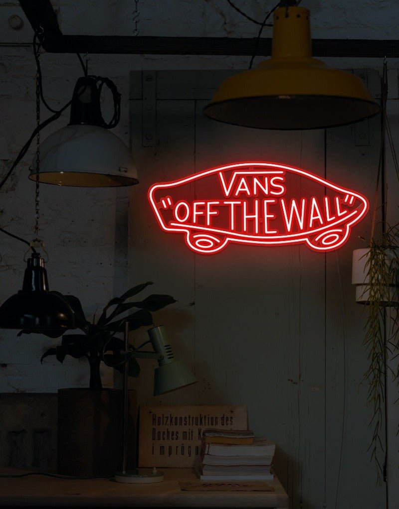 Vans Logo Neon Sign - White