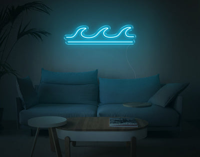 Wave V2 LED Neon Sign - 7inch x 26inchHot Pink