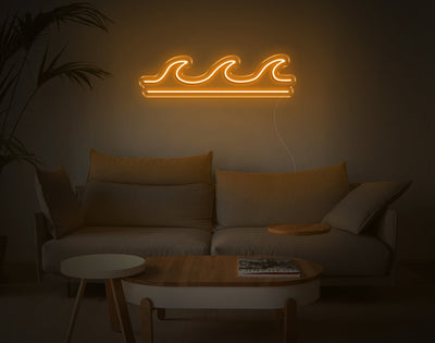 Wave V2 LED Neon Sign - 7inch x 26inchHot Pink