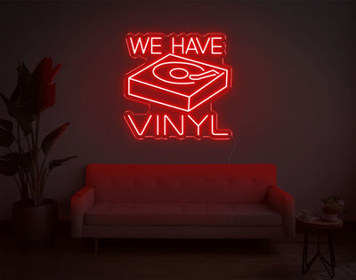 We Have Vinyl LED Neon Sign - 20inch x 20inchHot Pink