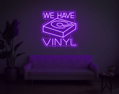 We Have Vinyl LED Neon Sign - 20inch x 20inchHot Pink