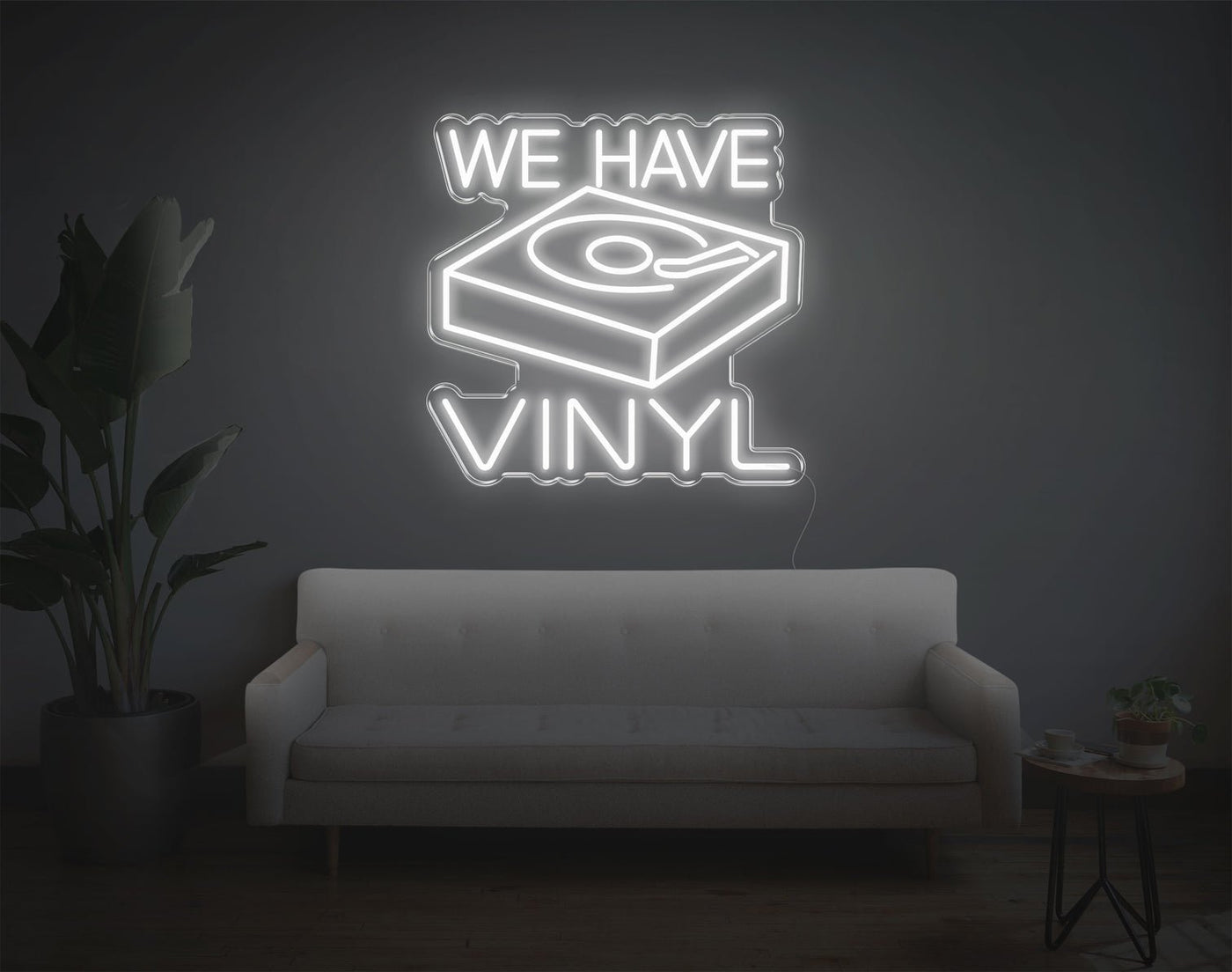 We Have Vinyl LED Neon Sign - 20inch x 20inchHot Pink