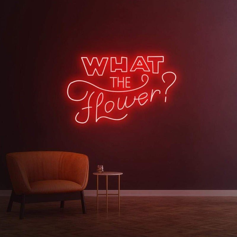 WHAT THE FLOWER NEON SIGN - Pink30 inches