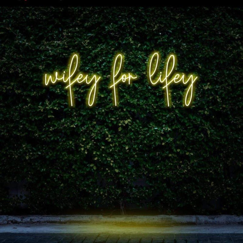 Wifey For Lifey NEON SIGN - Pink30 inches