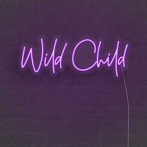 Wild Child LED Neon Sign - Pink