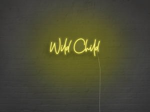 Wild Child LED Neon Sign - Pink