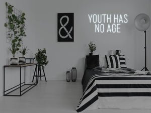 Youth Has No Age LED Neon Sign - Pink