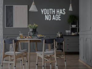 Youth Has No Age LED Neon Sign - Pink