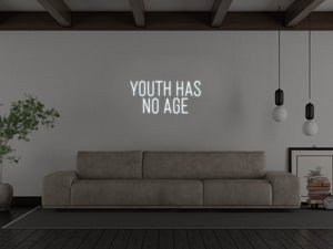 Youth Has No Age LED Neon Sign - Pink