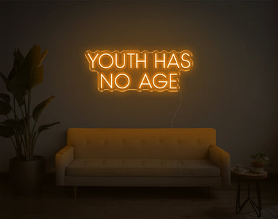 Youth Has No Age LED Neon Sign - 11inch x 28inchHot Pink