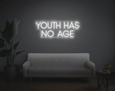 Youth Has No Age LED Neon Sign - 11inch x 28inchHot Pink